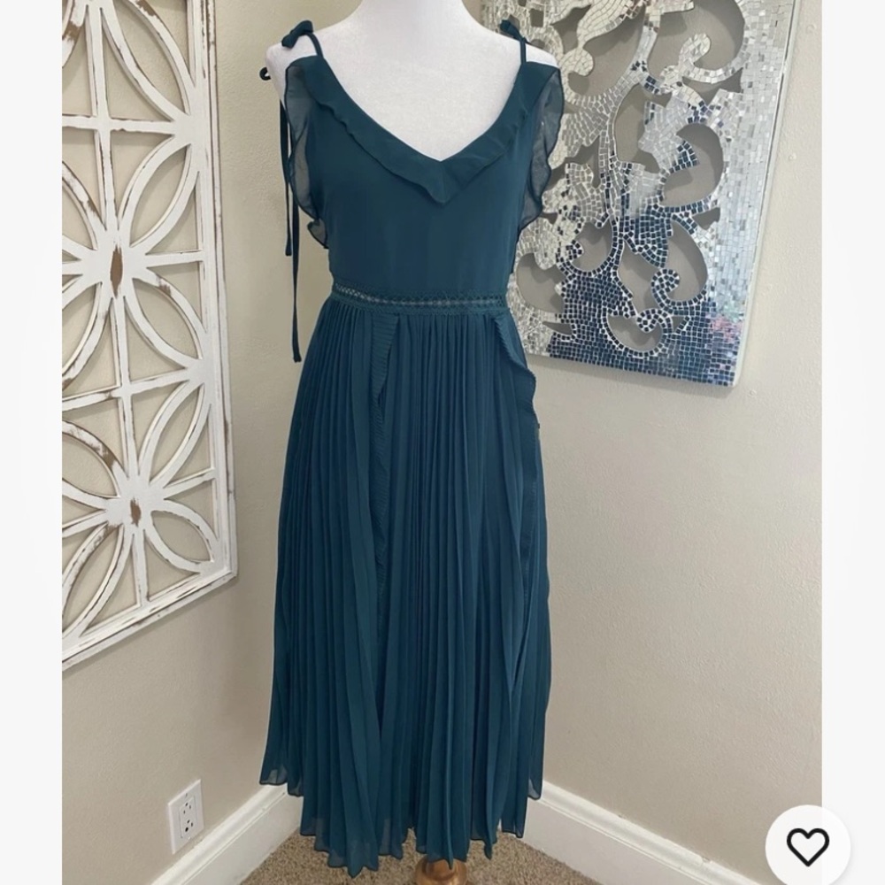 Lulu's Teal Midi Dress